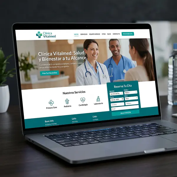 Web profesional para Clínica Vitalmed — salud en Murcia