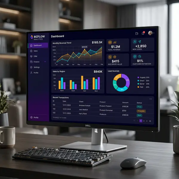 Dashboard de gestión interna — software a medida en Cartagena